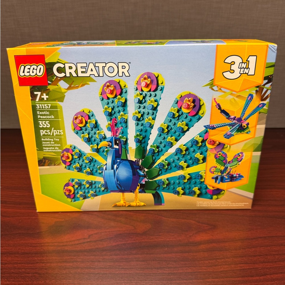 LEGO Exotic Peacock 3 in 1 #31157 NEW in Box
